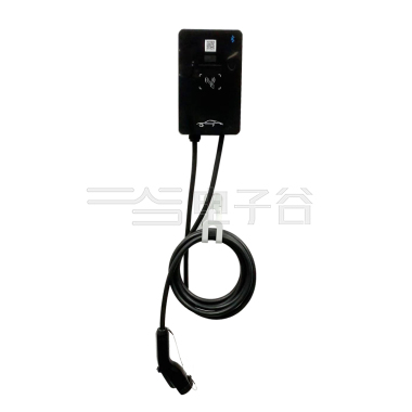 国标7KW家用版单相交流桩 即插即用/刷卡启动 蓝牙功能 LED指示灯 急停按钮 挂壁式不含立柱